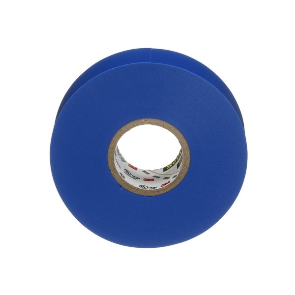Vinyl Electrical Tape, 35, Scotch, 3/4 in W x 66 ft L, 7 mil thick, Blue, 1 Pack