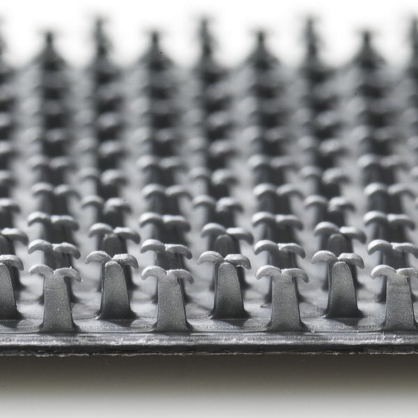 Reclosable Fastener Shapes, Rubber Adhesive, 4 in, 1 in Wd, Gray, 5 PK