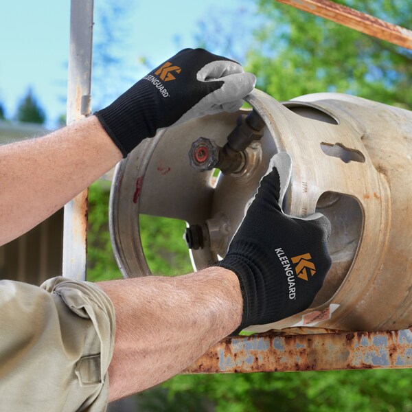 Polyurethane Coated Gloves, Palm Coverage, Gray, M, PR