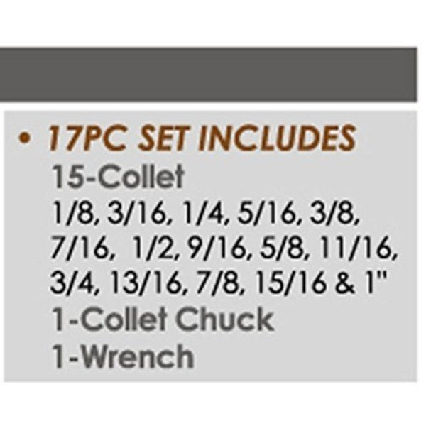 #40 17 Piece ER-40 Spring Collet Chuck Set- NMTB Taper 40