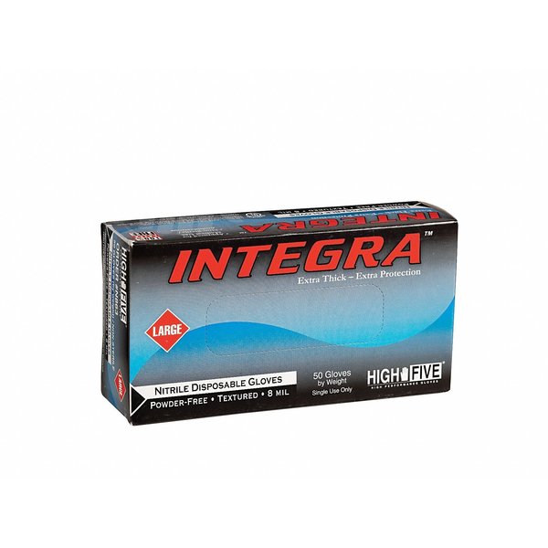 Microflex Exam Gloves, Nitrile, Powder-Free, Large (Size 9), Blue, 50 Pack