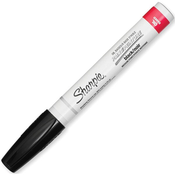 Paint Marker, Medium Point, Black, PK12