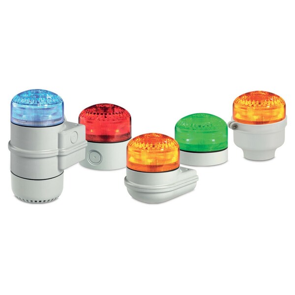 Beacon Warning Sounder Light, Clear, LED