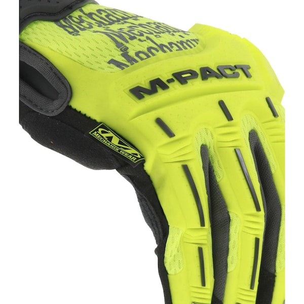 M-Pact XD Impact Gloves, L, Hi-Vis Yellow, PR