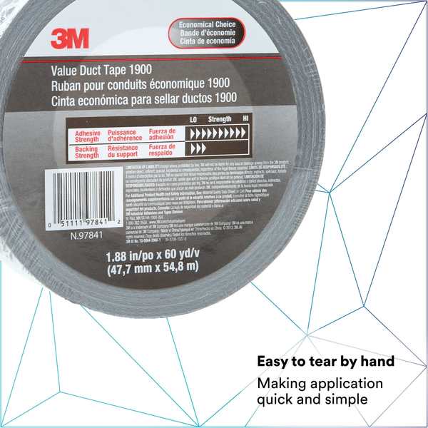 VlueDctTp1900Slvr, 1.88nx60yd5.8m, PK24