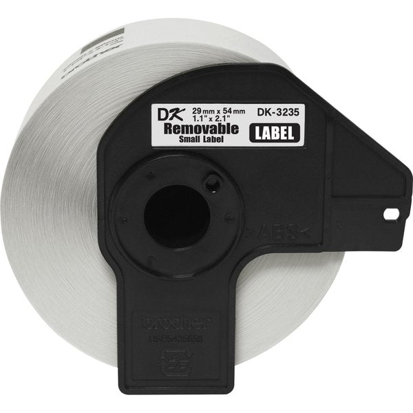 Label Tape Cartridge, White, Labels/Roll: 800