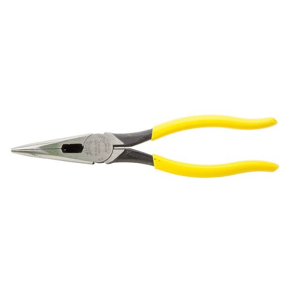 8 7/16 in D203 Needle Nose Plier, Side Cutter Plastic Dipped Handle