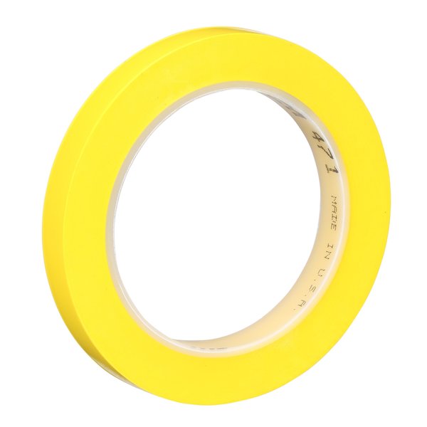 Vinyl Tape 471, Yellow, 1/2