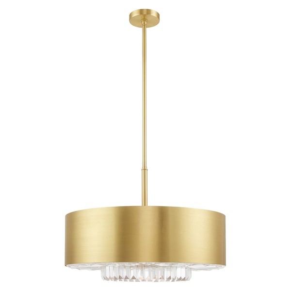 Madison 6 Light Satin Brass Pendant Chan
