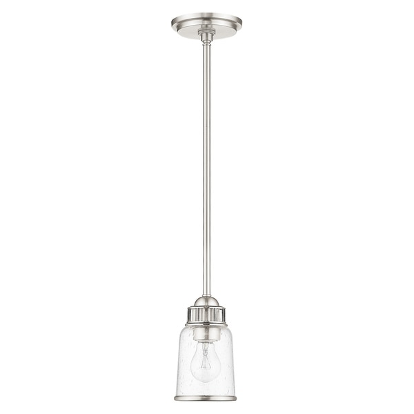 Lawrenceville 1 Light Brushed Nickel Mini Pendant