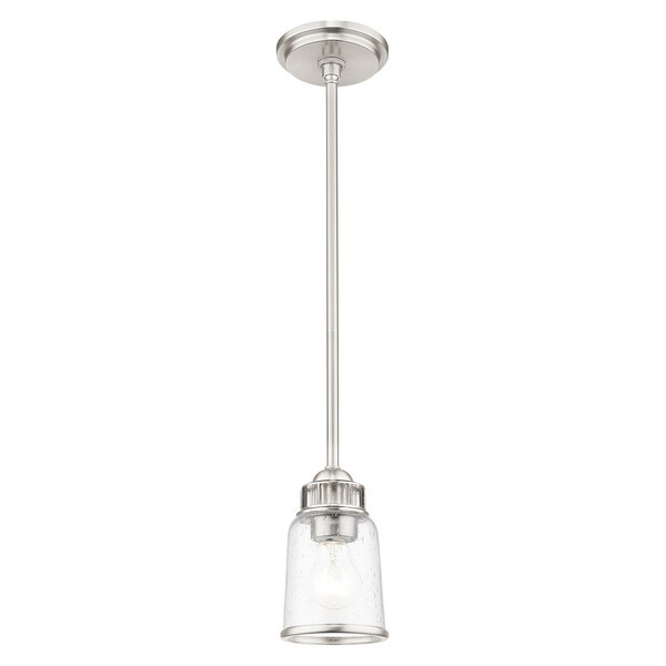 Lawrenceville 1 Light Brushed Nickel Mini Pendant