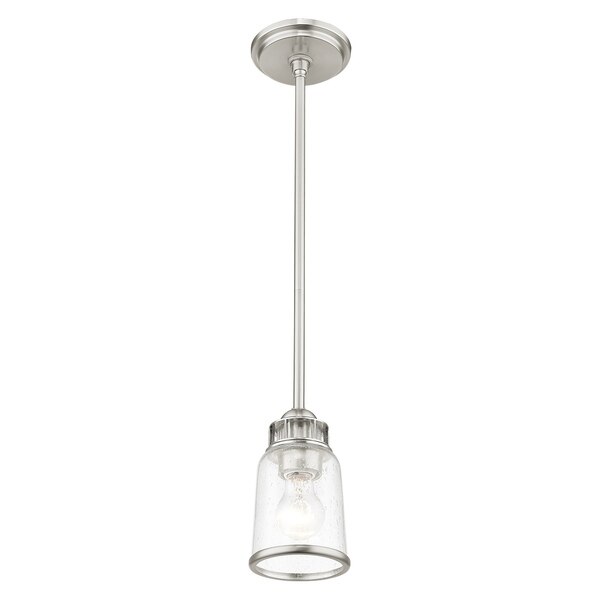 Lawrenceville 1 Light Brushed Nickel Mini Pendant
