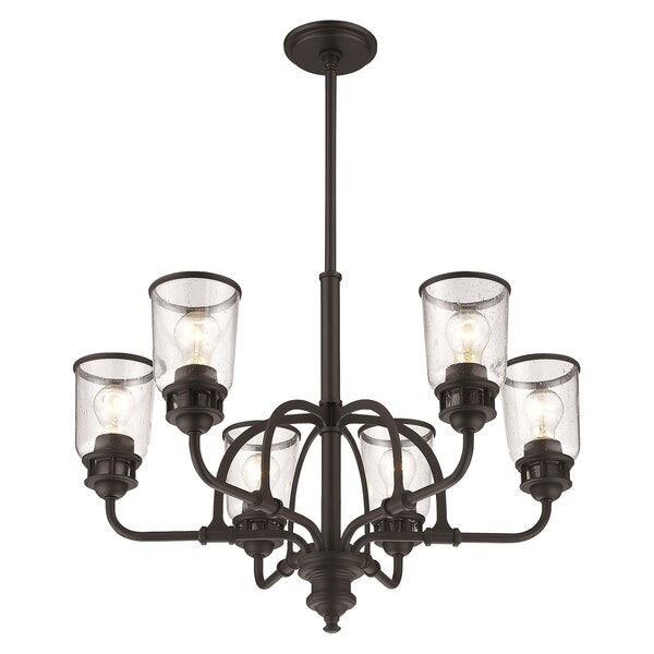 Lawrenceville 6 Light Bronze Chandelier