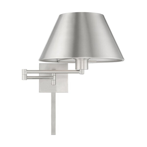 Swing Arm Wall Lamps 1 Light Brushed Nic
