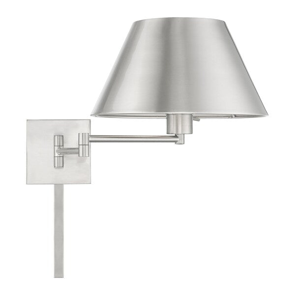 Swing Arm Wall Lamps 1 Light Brushed Nic