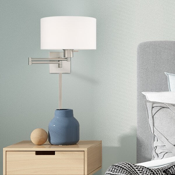 Swing Arm Wall Lamps 1 Light Brushed Nic