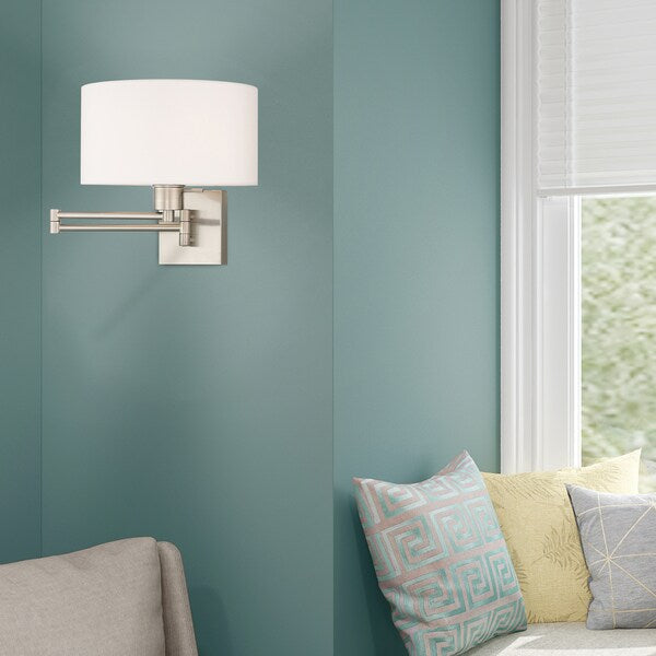 Swing Arm Wall Lamps 1 Light Brushed Nic