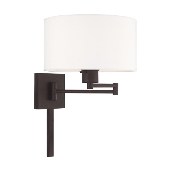 Swing Arm Wall Lamps 1 Light Bronze Swing Arm Wall Lamp