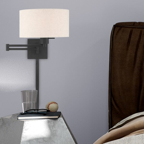 Swing Arm Wall Lamps 1 Light Black Swing