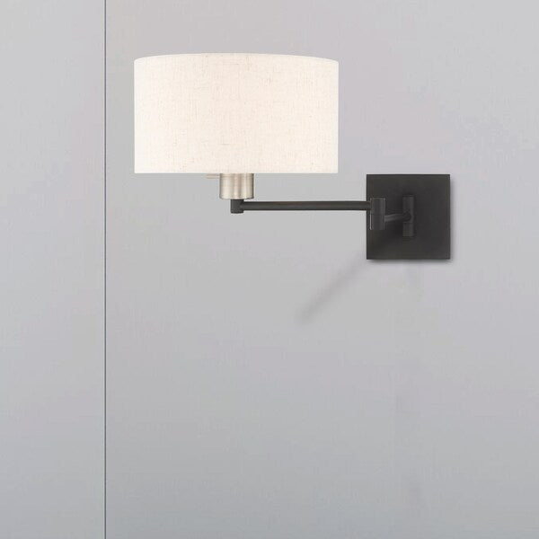 Swing Arm Wall Lamps 1 Light Black Swing