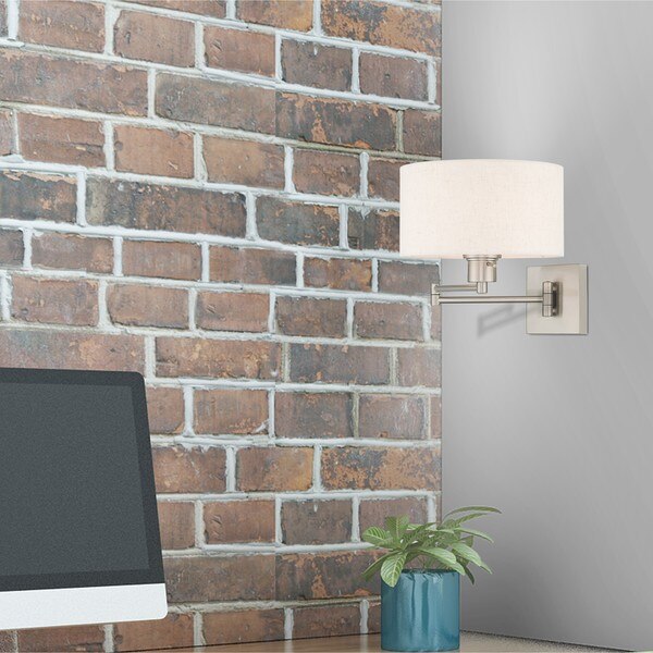 Swing Arm Wall Lamps 1 Light Brushed Nic