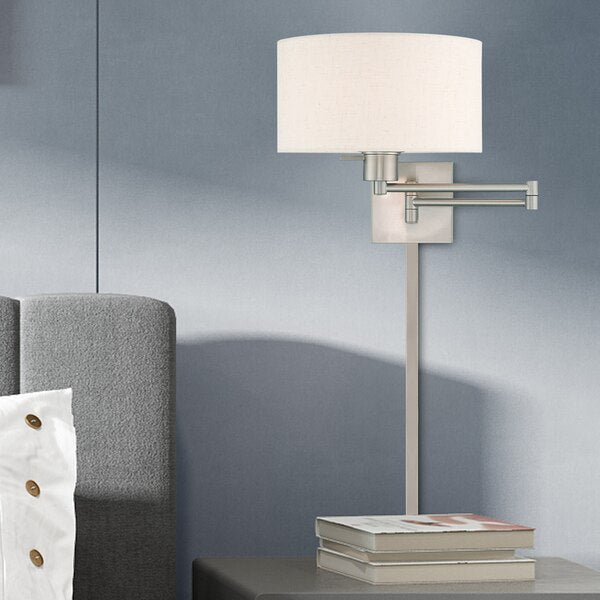 Swing Arm Wall Lamps 1 Light Brushed Nic