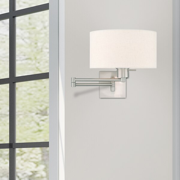 Swing Arm Wall Lamps 1 Light Brushed Nic