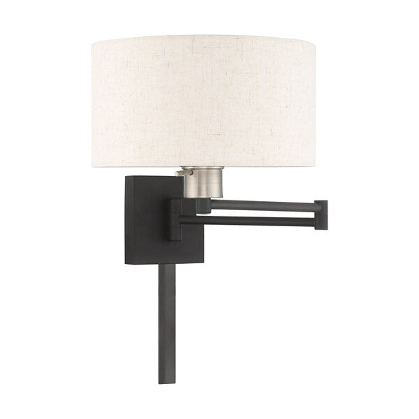 Swing Arm Wall Lamps 1 Light Black Swing