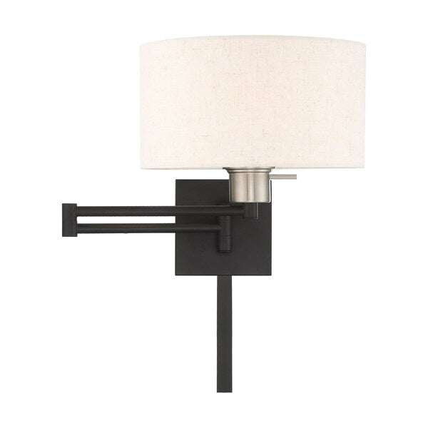 Swing Arm Wall Lamps 1 Light Black Swing