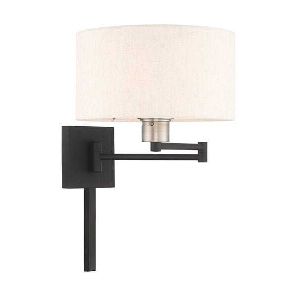Swing Arm Wall Lamps 1 Light Black Swing