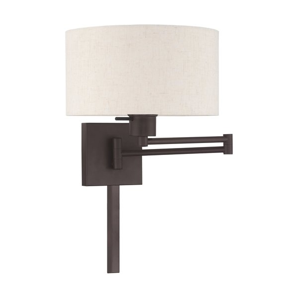 Swing Arm Wall Lamps 1 Light Bronze Swing Arm Wall Lamp
