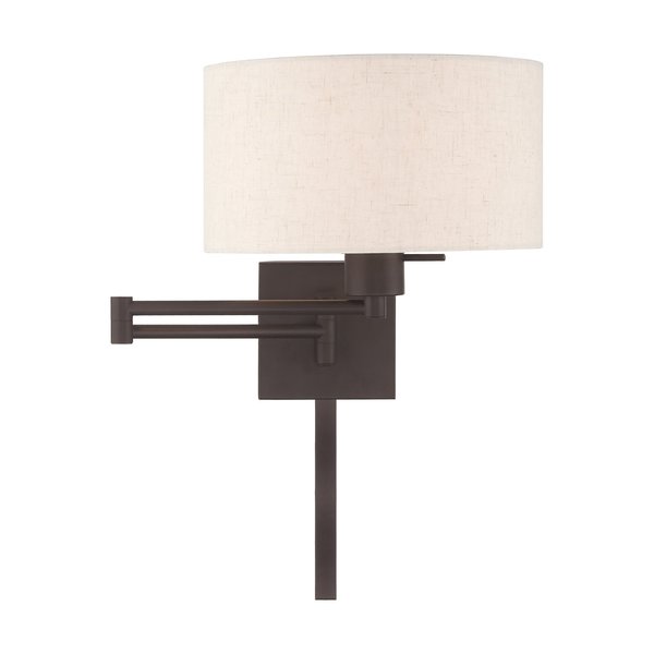 Swing Arm Wall Lamps 1 Light Bronze Swing Arm Wall Lamp