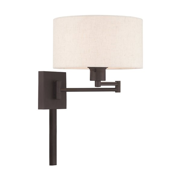 Swing Arm Wall Lamps 1 Light Bronze Swing Arm Wall Lamp