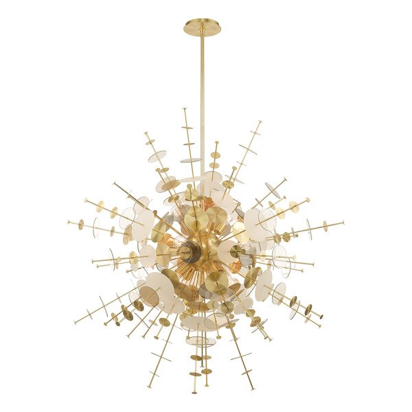 Circulo 12 Light Satin Brass Grand Foyer