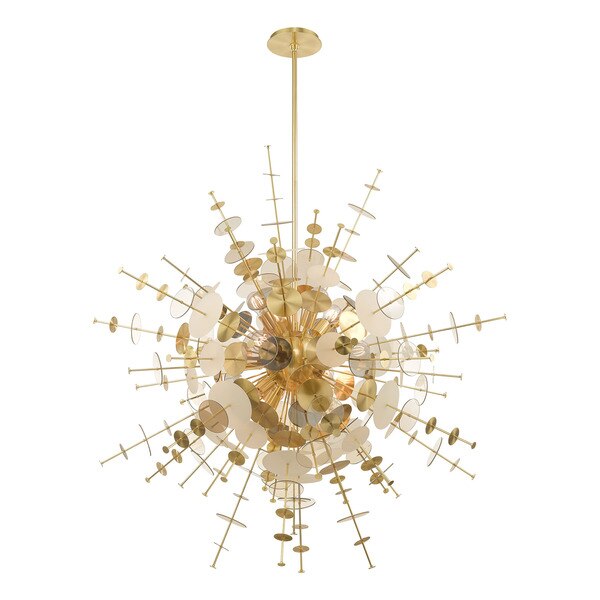 Circulo 12 Light Satin Brass Grand Foyer