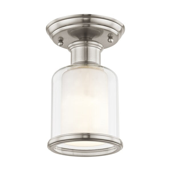 Middlebush 1 Light Brushed Nickel Ceiling Mount