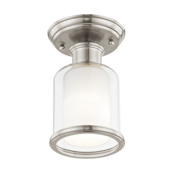 Middlebush 1 Light Brushed Nickel Ceiling Mount