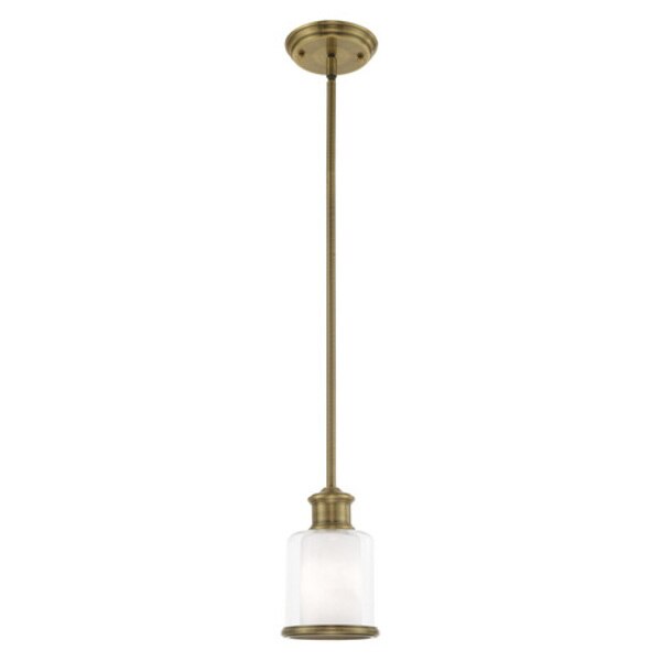 Middlebush 1 Light Antique Brass Mini Pe