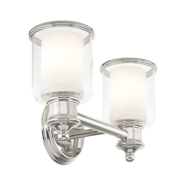 Middlebush 2 Light Polished Nickel Bath