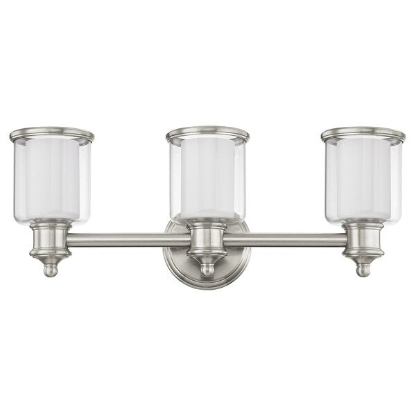 Middlebush 3 Light Brushed Nickel Bath Vanity