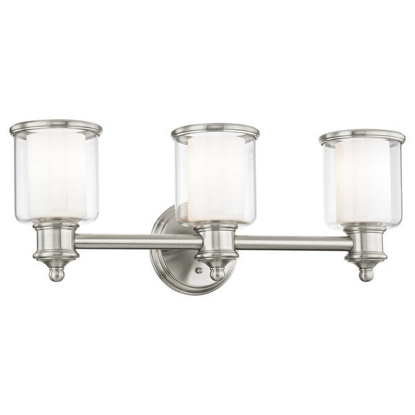 Middlebush 3 Light Brushed Nickel Bath Vanity
