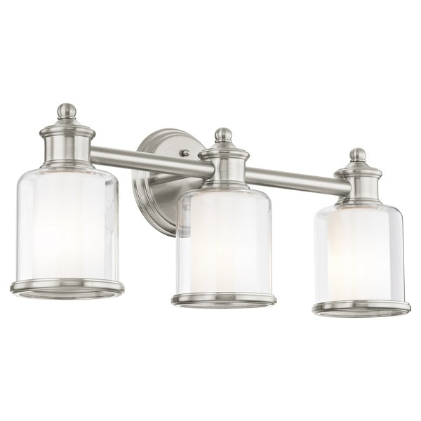 Middlebush 3 Light Brushed Nickel Bath Vanity