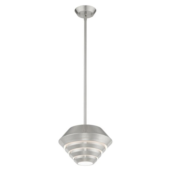 Amsterdam 1 Light Brushed Nickel Mini Pendant