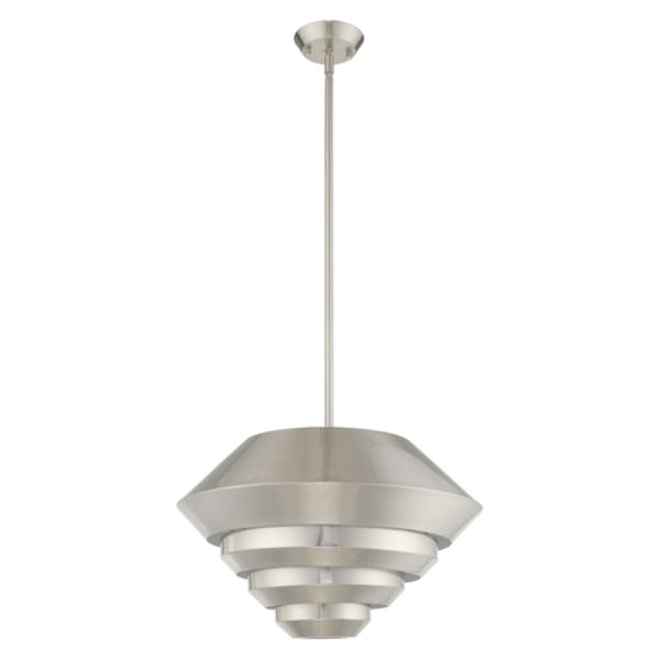 Amsterdam 1 Light Brushed Nickel Mini Pendant