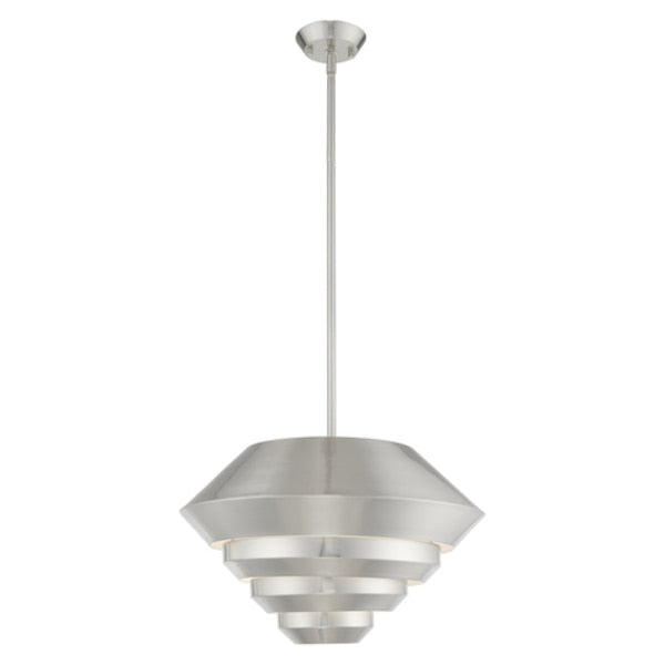 Amsterdam 1 Light Brushed Nickel Mini Pendant