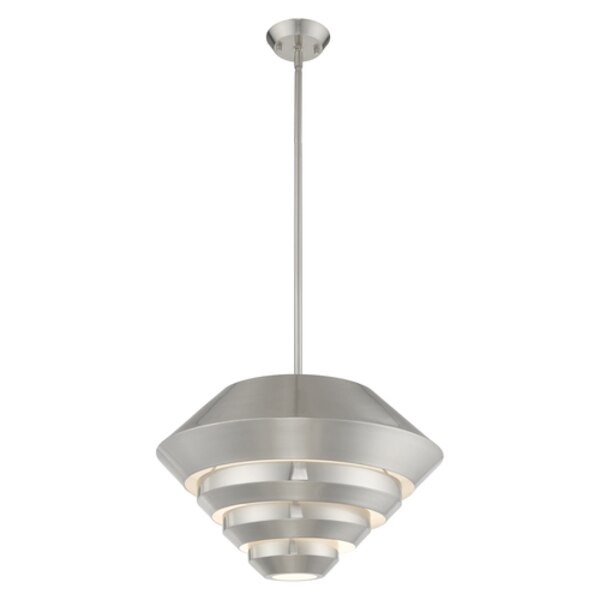 Amsterdam 1 Light Brushed Nickel Mini Pendant
