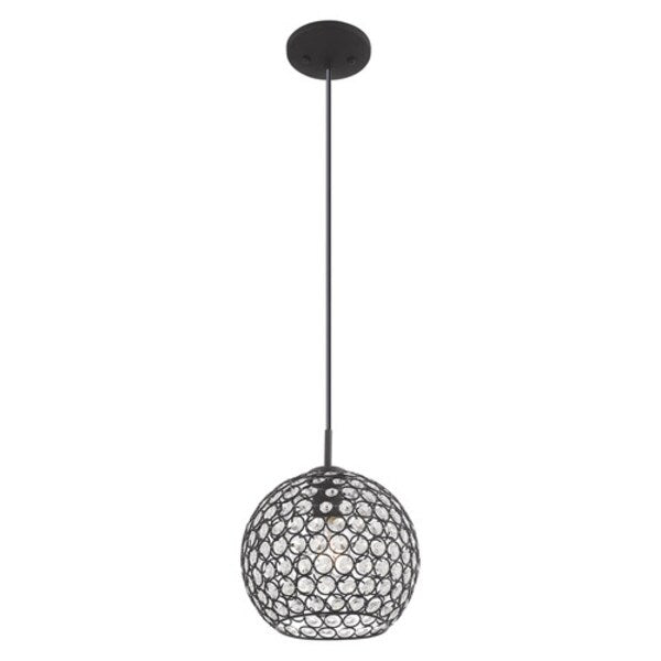 Cassandra 1 Light Black Mini Pendant