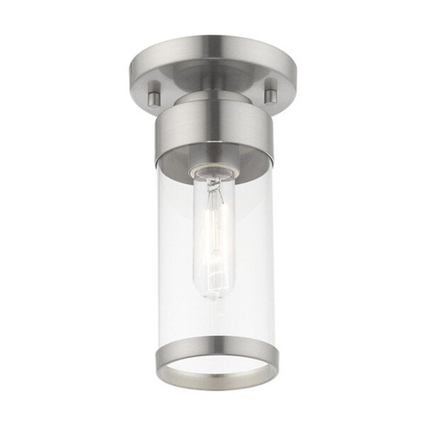 Hillcrest 1 Light Brushed Nickel Ceiling