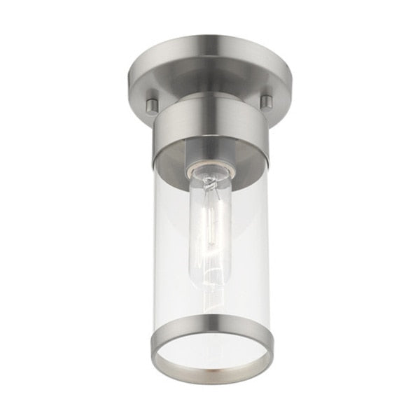 Hillcrest 1 Light Brushed Nickel Ceiling