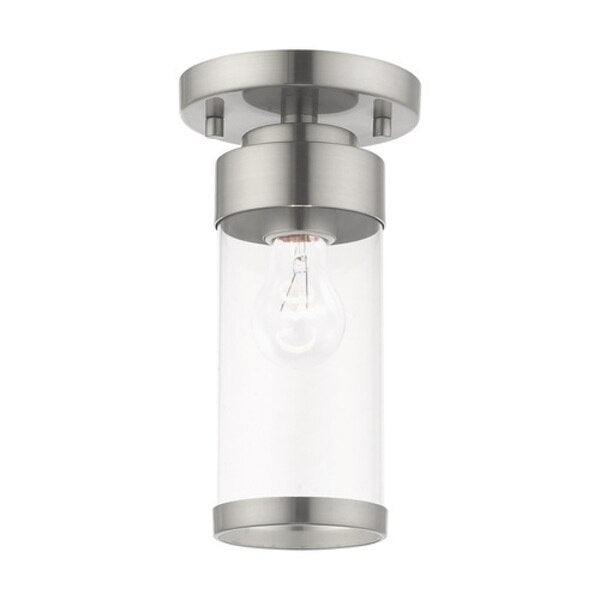 Hillcrest 1 Light Brushed Nickel Ceiling